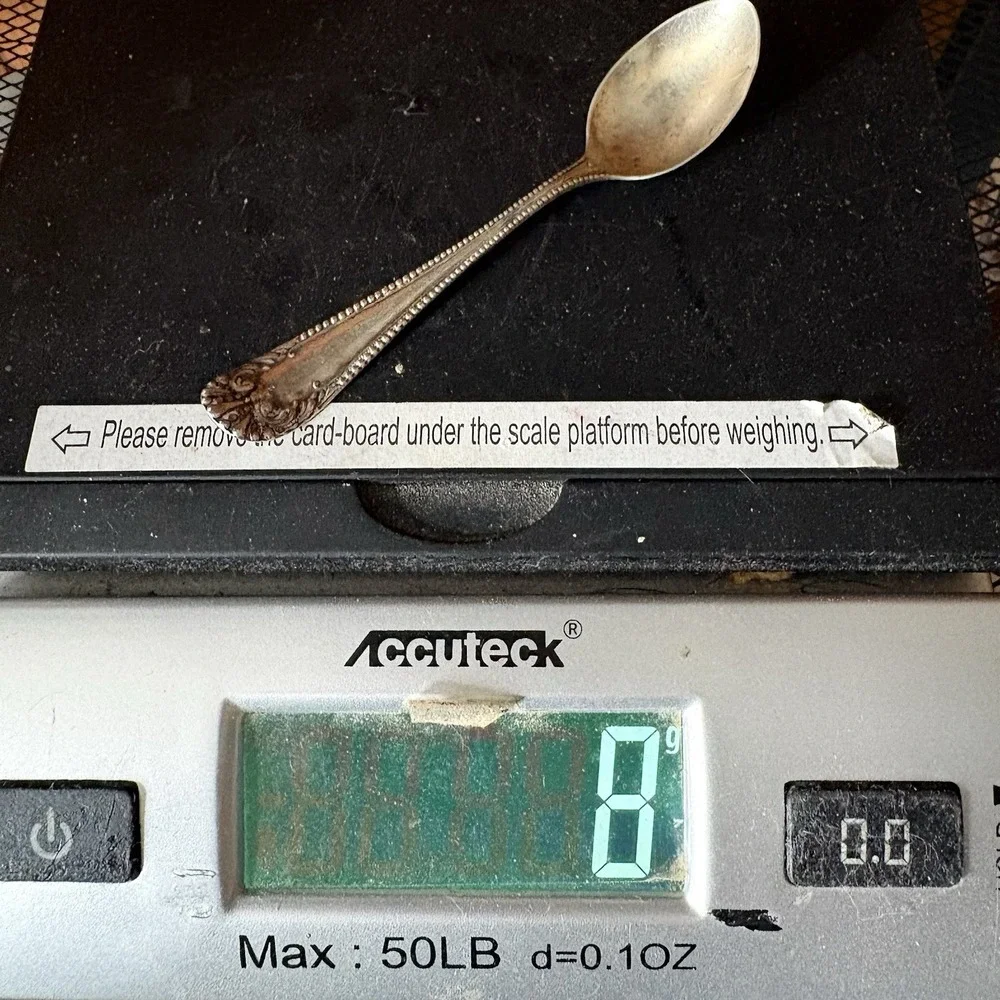 Vintage Baker‎ Manchester BMS14 Sterling Silver Demitasse Spoon 4